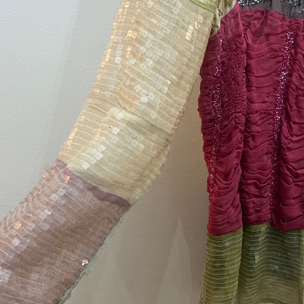 Colorful Patchwork handmade Women's sequence jacket - Picture 6 of 8